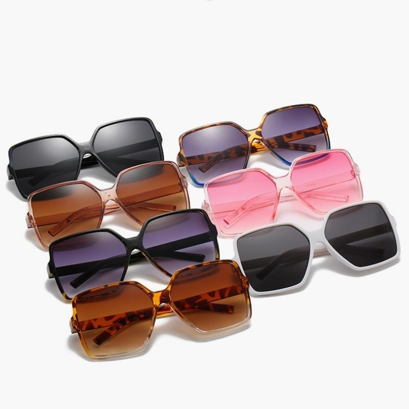 New Trendy Sunglasses Women Fashion Shades Eyewear Oversized Large Frame Sunglasses For Mens