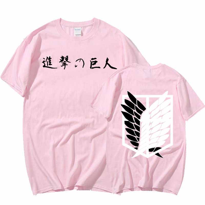 Атака Титанов Harajuku крутые футболки японского аниме Shingeki No Kyojin футболка мужская футболка манга футболка с рисунком Топ мужской
