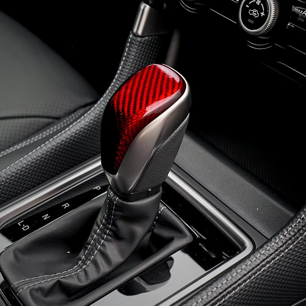 AIRSPEED Настоящий Твердый Углеродный Волокно Крышка Головки Ручки Переключения Передач для Автомобиля Subaru Рулевое Колесо Стильная Пользовательская Внутренняя Панель с Лентой