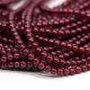Бусины из натурального камня граната 2/3/4/мм круглые гладкие бусины для изготовления ювелирных изделий своими руками серьги браслет ожерелье аксессуары
