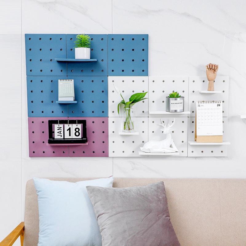 2718 Pegboard Подвесные аксессуары Кухня Ванная комната Полка Хранение Без Гвоздей для Гаража Кухня Pegboard Настенный Органайзер