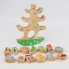 Wooden Animal Bead Balance Tree Building Blocks Develops Balance Skills Large Beads Characters)
