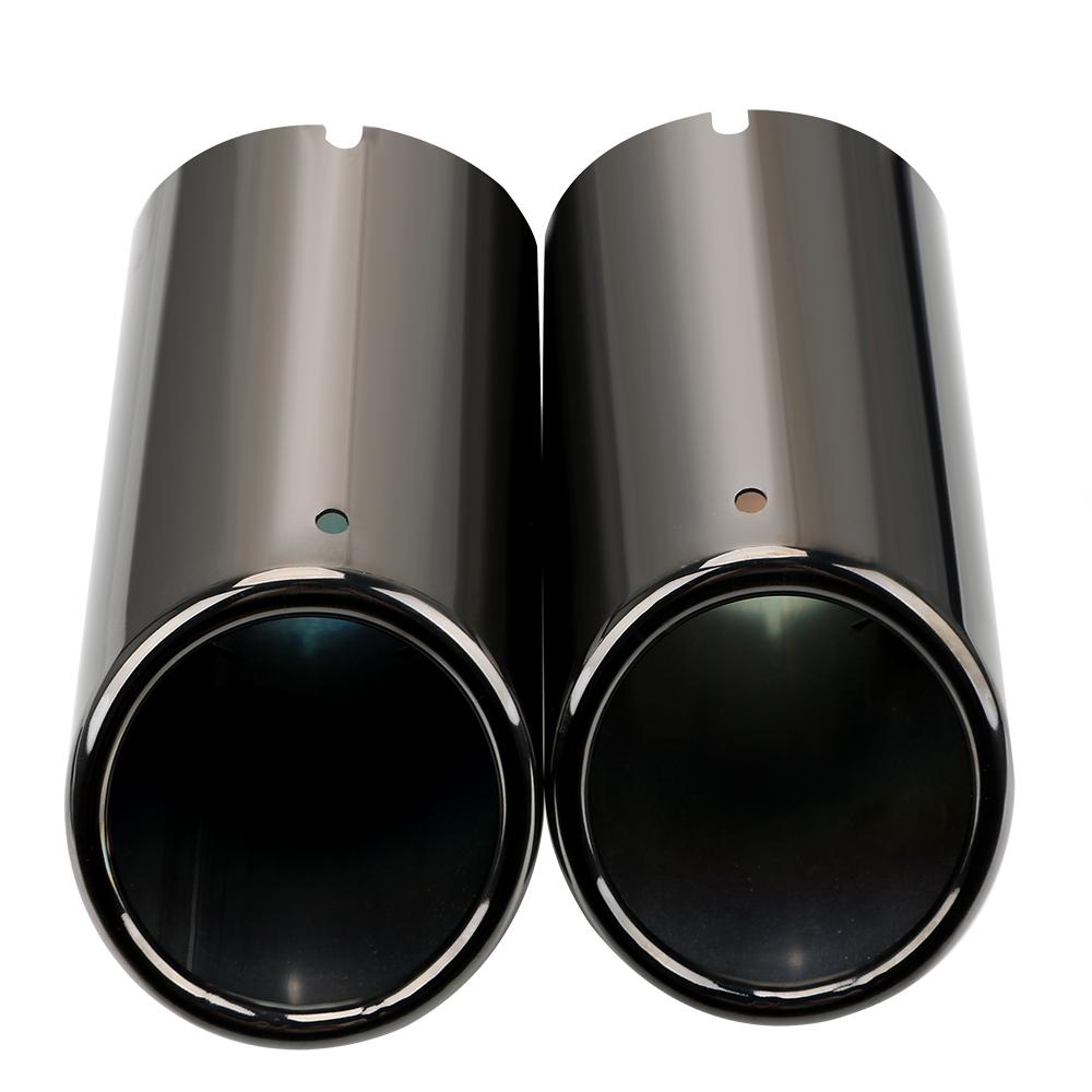 2 шт. автоаксессуары из нержавеющей стали, насадка для выхлопной трубы автомобиля, крышка глушителя для VW Tiguan Volkswagen Passat B7 CC для ALLDI A4 B8 A3 A1 Q5