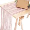 90x180/300cm Gauze Tablecloth Rustic Country Cheesecloth Table Setting  Dinning Decor