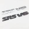3D Metal SR5 V6 Letter Rear Boot Trunk Emblem Badge Sticker Decals Car Styling Accessories For Tundra