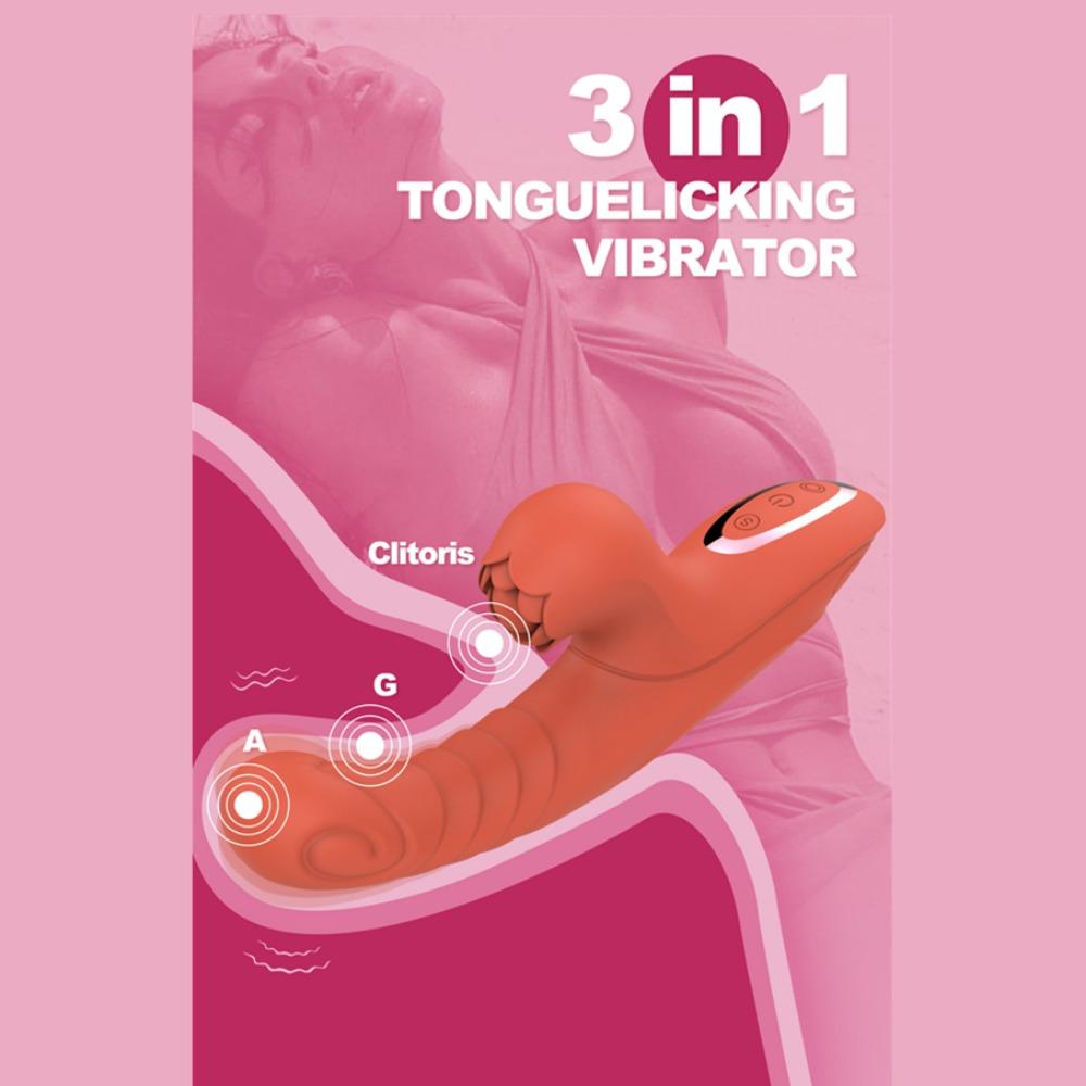 1 шт. Толкающий вибратор Секс-игрушка для 3 в 1 Толкающий фаллоимитатор Стимулятор клитора Вибратор для точки G Игрушка для взрослых с 7 толкающими 5 постукиваниями 10 режимами вибрации