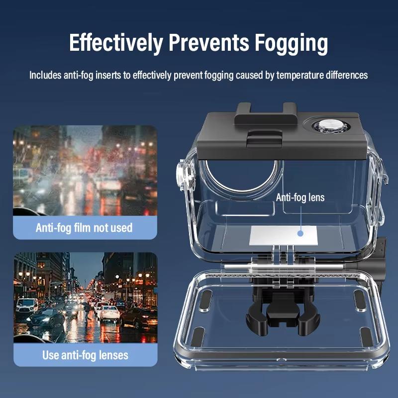 soonpho Водонепроницаемый чехол для экшн-камеры 60 м для DJI Osmo Action4/3/5 Pro Спортивные защитные аксессуары для камеры