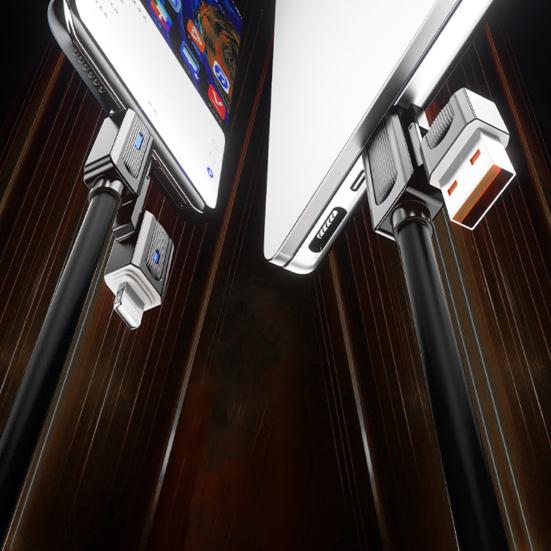 100 см 4-в-1 зарядный кабель USB Type-C 8-контактный 100 Вт 480 Мбит/с для быстрой зарядки мобильного телефона, планшета, силиконовый кабель для передачи данных