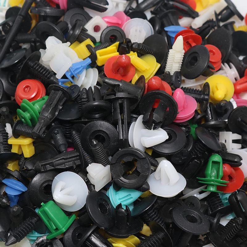 500 шт./компл. смешанный автомобильный бампер колесо бровь крыло пластиковый крепеж винт заклепка для всех автомобилей набор зажимов