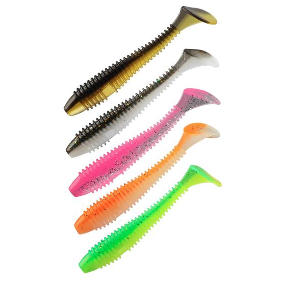 Yousheng 25 шт. мягкие рыболовные приманки с коробкой для хранения, высокогибкие устойчивые к укусу червячные искусственные приманки, имитация бионических приманок