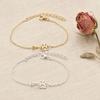 Women Bracelet, Thin Chain Design Adjustable Bracelet, Hollow Heart Dog Paw Print Healing Charm Bracelet, Multi-Purpose Wrist Anklet Accessory