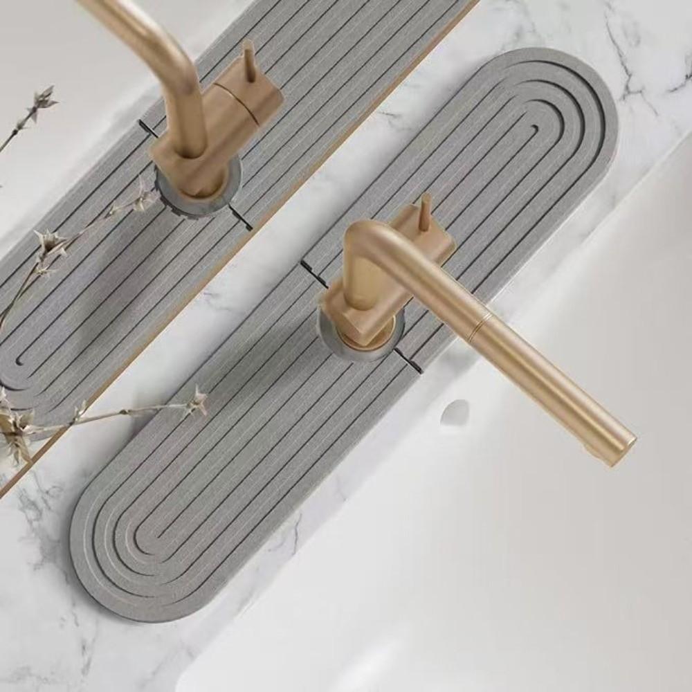 Super Absorbent Fast Drying Faucet Mat Diatom Mud Diatomite Stone Sink Tray Counter Protector Home
