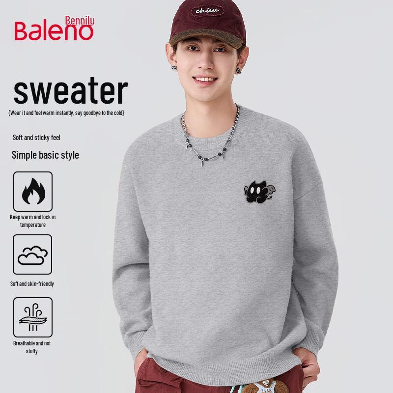 Baleno Men's Trendy Round Neck Sweater