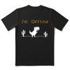 THE COOLMIND 100 Cotton Cool Dino Game Print Unisex T Shirt Casual Summer Loose Unisex Tshirt oneck Male Tshirt Tops Tee Shirts