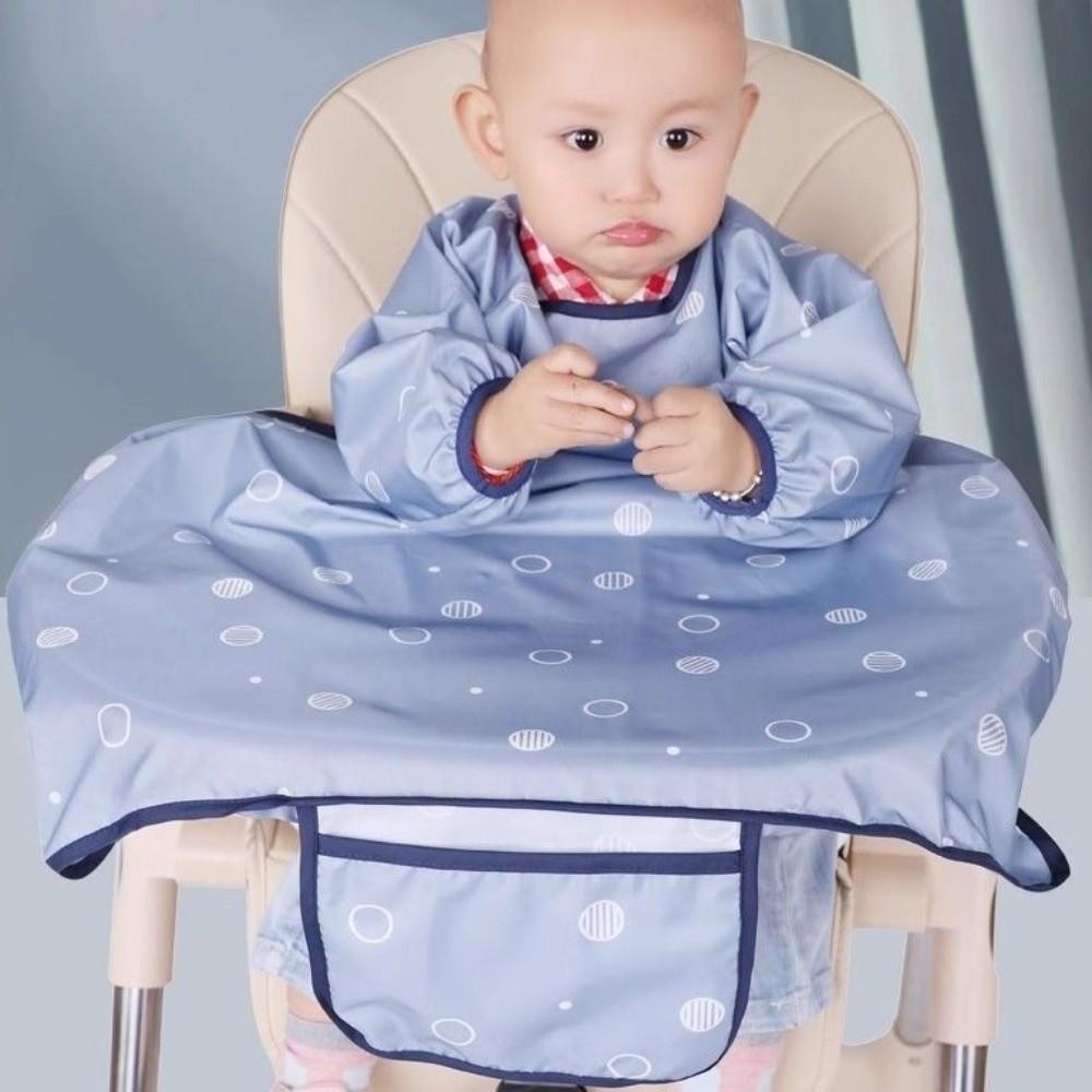 Anti-Dirty Feeding Bib Waterproof Long Sleeves Bib Easy Clean Coverall Baby Bib  Restaurant