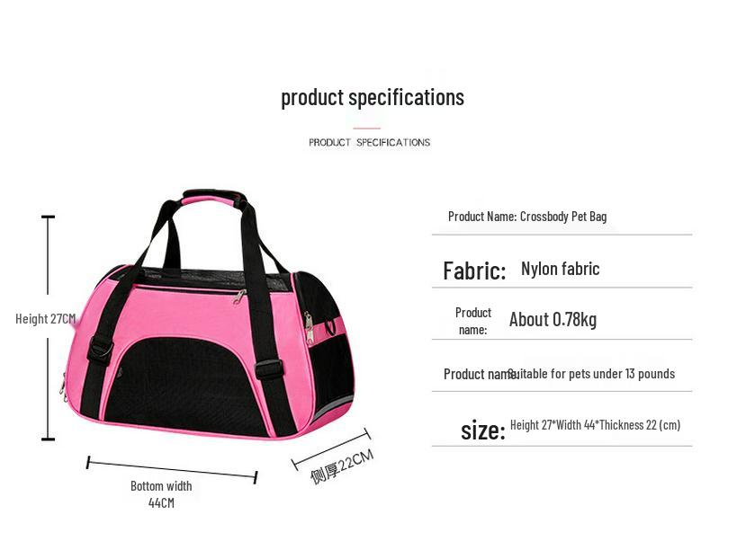 Дышащая Портативная Сумка-Переноска для Путешествий с Домашними Животными для Кошек и Собак