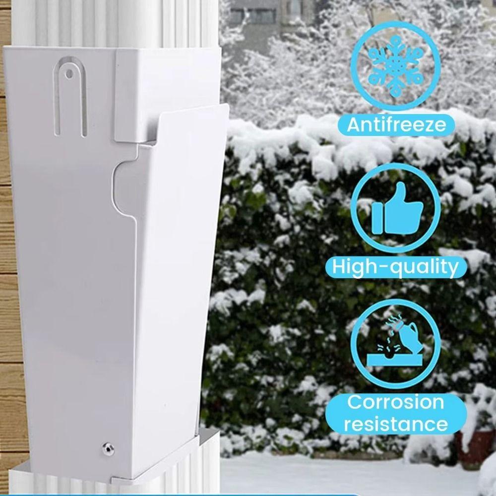 Metal Rainwater Collection Diverter Catching Rainwater Collector Yard Installation