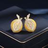 Креативный дизайн фруктовые серьги преувеличенная личность атмосферные серьги серьги дуриан