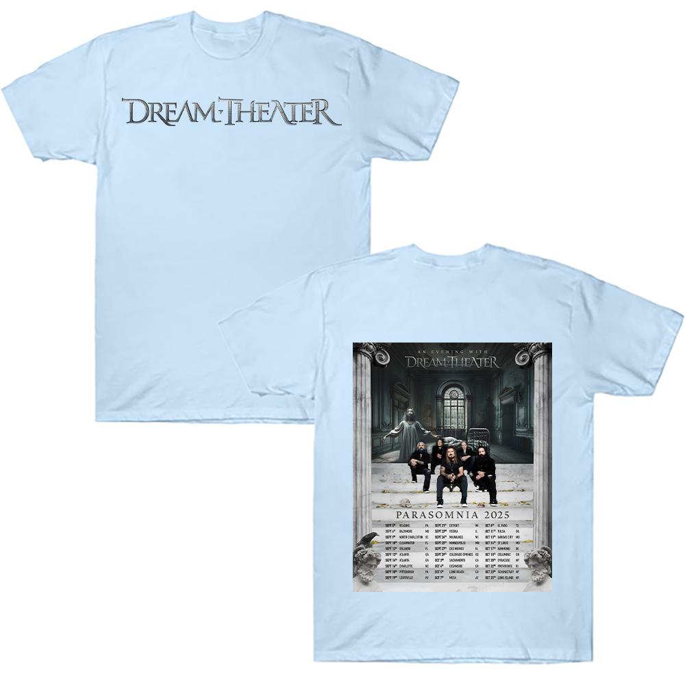 Dream Theater Parasomnia Tour 2025 Tshirt Rock Men's Summer Cotton Casual Sports Breathable Comfortable Tee Unisex Loose T-Shirt