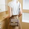 Корейская сумка новой легкой роскоши с текстурой, модная маленькая квадратная сумка кроссбоди, универсальная женская сумка на одно плечо из кожи с узором