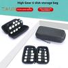 USB Flash Drive Bag Storage Organizer Large Capacity Shockproof Impact Resistant Pocket-sized Flash Drive Organizer with Zipper