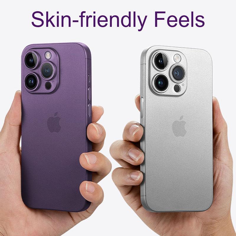 Ультратонкий матовый чехол на заднюю панель толщиной 0,3 мм для iPhone 14 Plus 13 Mini Pro Max, прозрачный жесткий мягкий корпус из полипропилена для Apple 13P 14P Coque