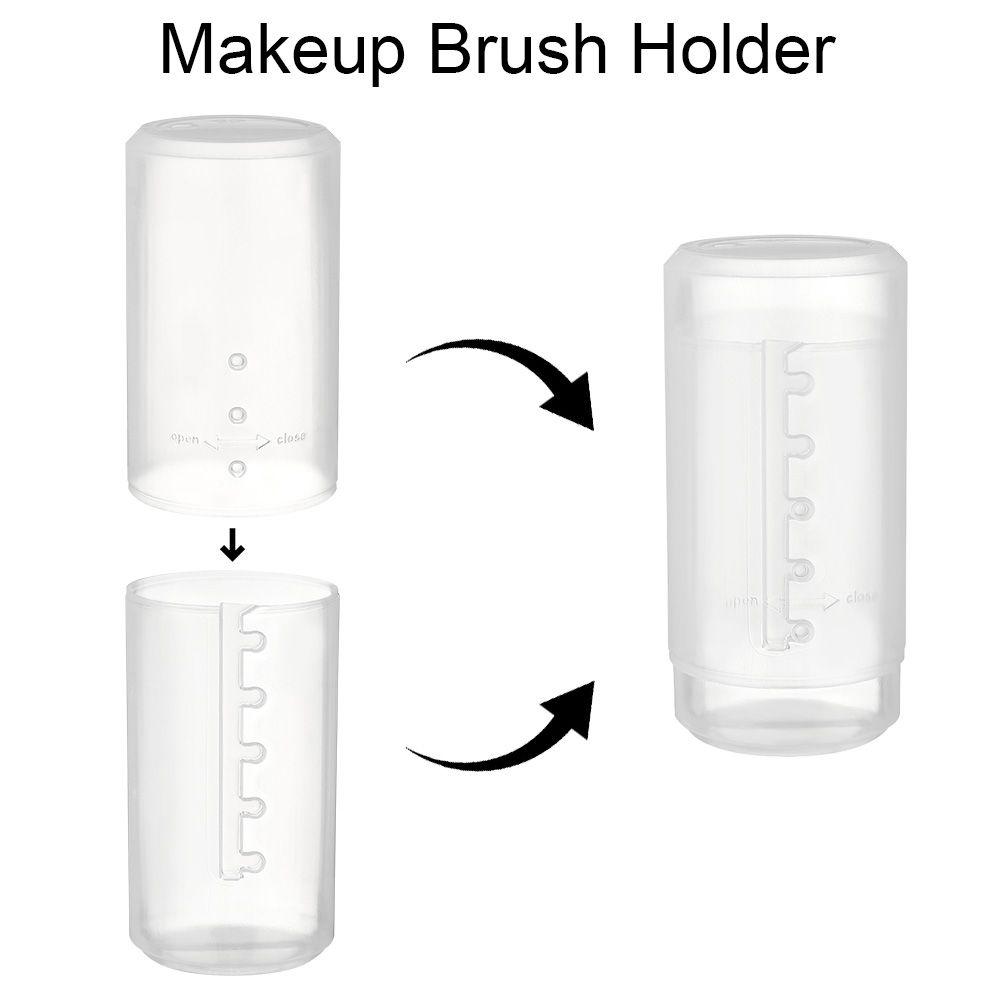 Girly Heart Desktop Storage Dustproof Ornaments Makeup Brush Holder Pen Holder Storage Bucket