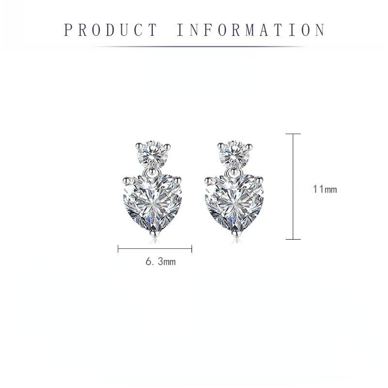 BELLA BOX Серьги в форме сердца «Любовь», подарочные аксессуары, модные женские аксессуары для вечеринок