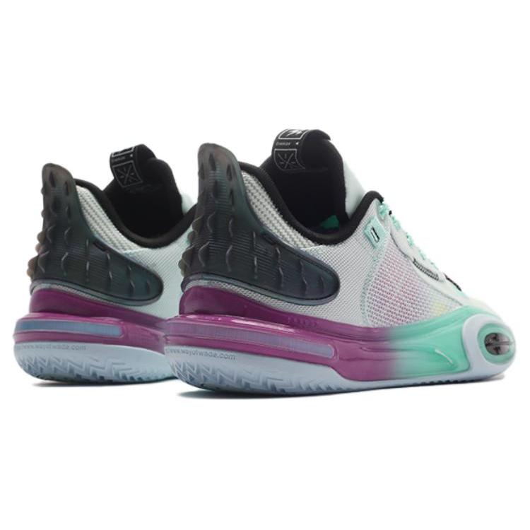 Li Ning All City 11 Психоделическая амортизация Скользкая Устойчивая к истиранию Низкие Баскетбольные кроссовки Мужские Синие ABAT005-3