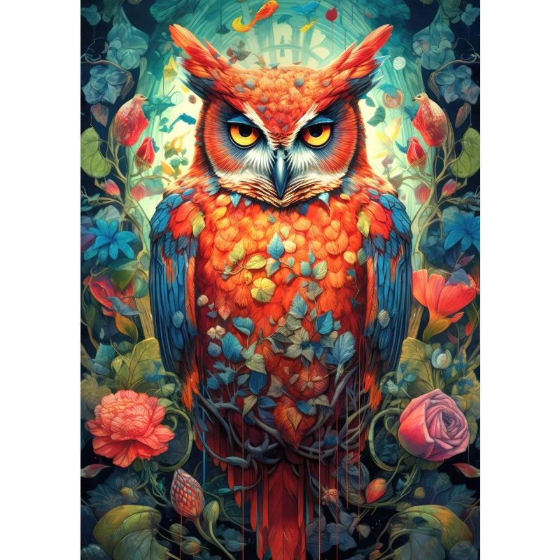 Портрет Цветочный Портрет Животного Панда Коала Сова Тигр Кролик Художественные Постеры Холст Живопись Настенные Принты Картина для Комнаты Домашний Декор