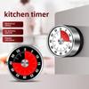 Stainless Steel Magnetic Kitchen Timer with Visual Countdown and Alarm for Cooking and Baking