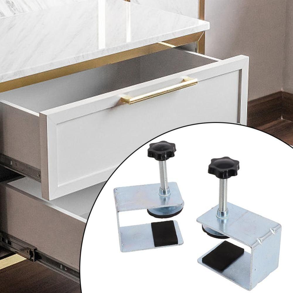 2 Pcs Adjustable Drawer Installation Fixing Clip  Installating Drawer and Panel