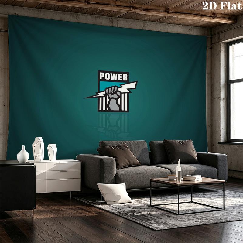 Port Adelaide Team Pattern Home Decor Tapestry, Wall Hanging, Decorative RV Wall Cloth.MGT0918103