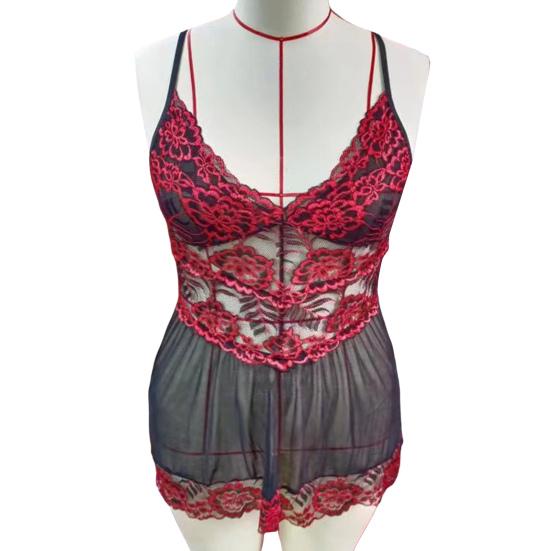 2 шт./комплект женские ночные рубашки трусики комплект с глубоким вырезом V-образный вырез прозрачная сетка цветочная вышивка