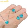 Classic Copper Alloy Zircon Ring Earrings Pendant Necklace Jewelry Sets Wedding Party Gifts