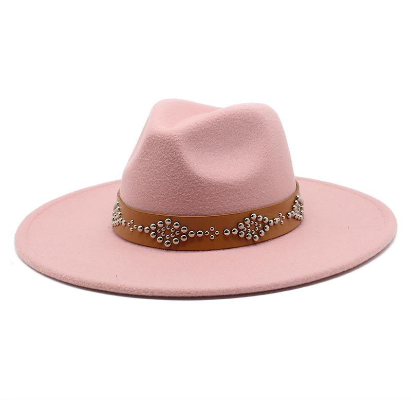 2022 шляпа Федора для женщин, шерстяная фетровая шляпа в стиле ретро, ​​джазовая шляпа с широкими полями 9,5 см, церковная свадебная шляпа, уличная модная черная кепка под платье