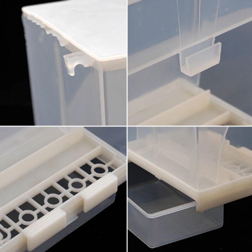 Подвесной контейнер для корма для домашних птиц Пластиковая подвесная кормушка для клетки попугая Для волнистых попугайчиков и попугаев-пионов