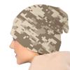 Пустынные цифровые камуфляжные шапки с черепами, шапки унисекс, крутая зимняя теплая вязаная шапка для взрослых, мультикам, военный камуфляжный капот, шапки