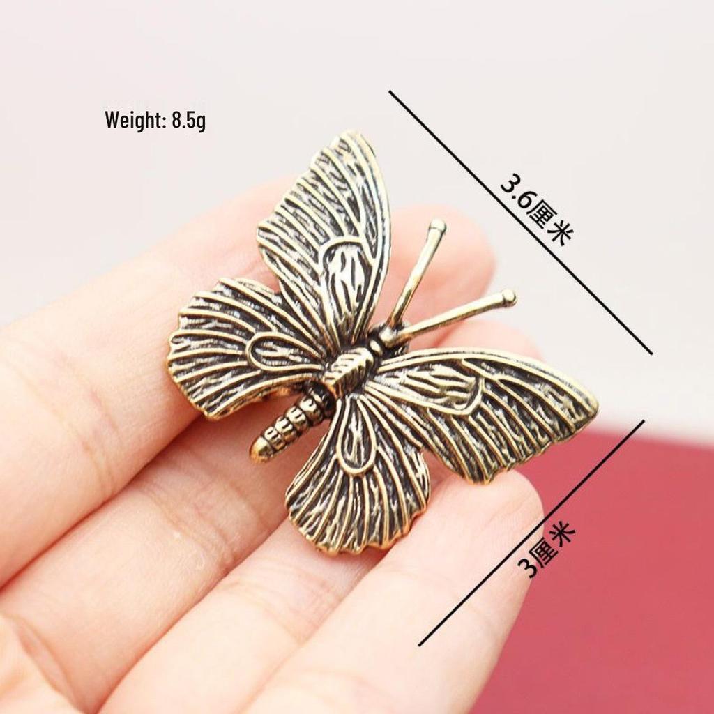 Brass Insect Tea Pet Ornaments: Mantis, Bee, Cricket, Ant, Cockroach, Beetle