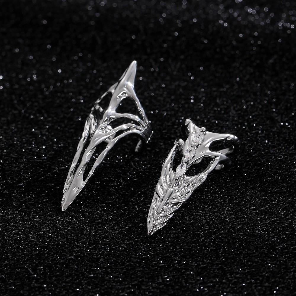 Elegant Gothic Ring Metal Punk Metal Jewelry Daily Nail Ring Concert