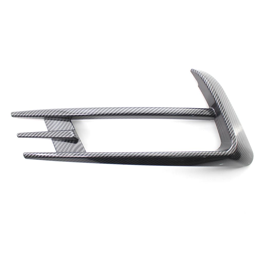 1 пара глянцевых черных/углеродного волокна, передние противотуманные фары для автомобиля, крышка для бровей, ветрозащитный чехол для VW, Golf MK7