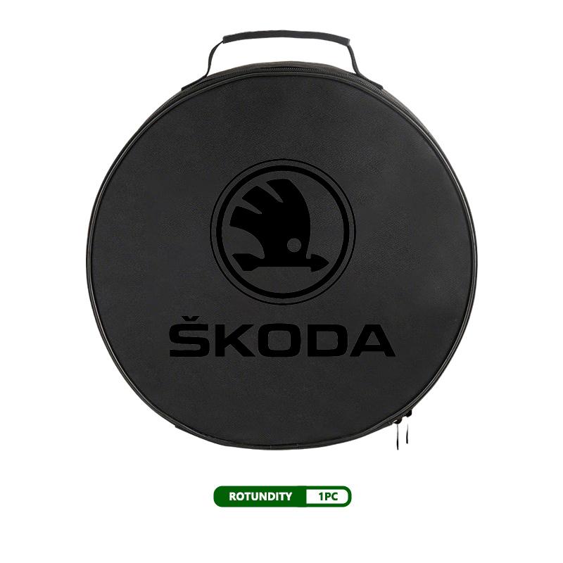 cqmes7 For Skoda Car Charging Cable Rechargeable Gun Storage Bag Kamiq Karoq Octavia 2 3 Rapid Scala Kami Fabia VII VRS