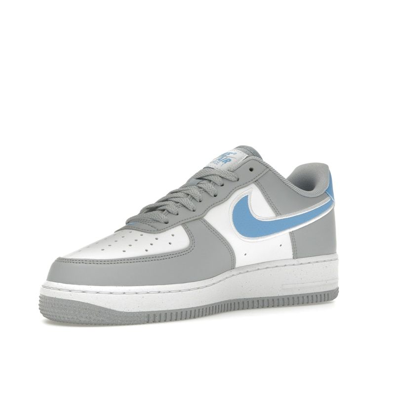 Nike Air Force 1 07 Next Nature Wolf Grey University Blue Мужские кроссовки Белые HM0721-001