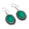Green Onyx Gemstone 925 Sterling Silver Gift Jewelry Earring 1.77"