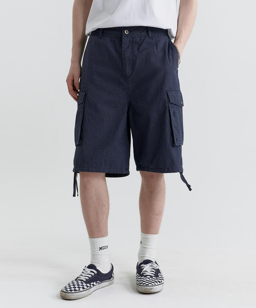 MAGOODGAN Bernard 4917 Big Pocket Cargo Dark Grey Bermuda Shorts