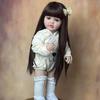BZDOLL реалистичная кукла-реборн для маленьких девочек, игрушка 55 см 22 дюйма, мягкий силикон, принцесса для малышей, арт Bebe, подарки на день рождения для ребенка