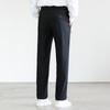 FAPAI Men's Easy-Care Elastic Waist Straight-Leg Dress Pants