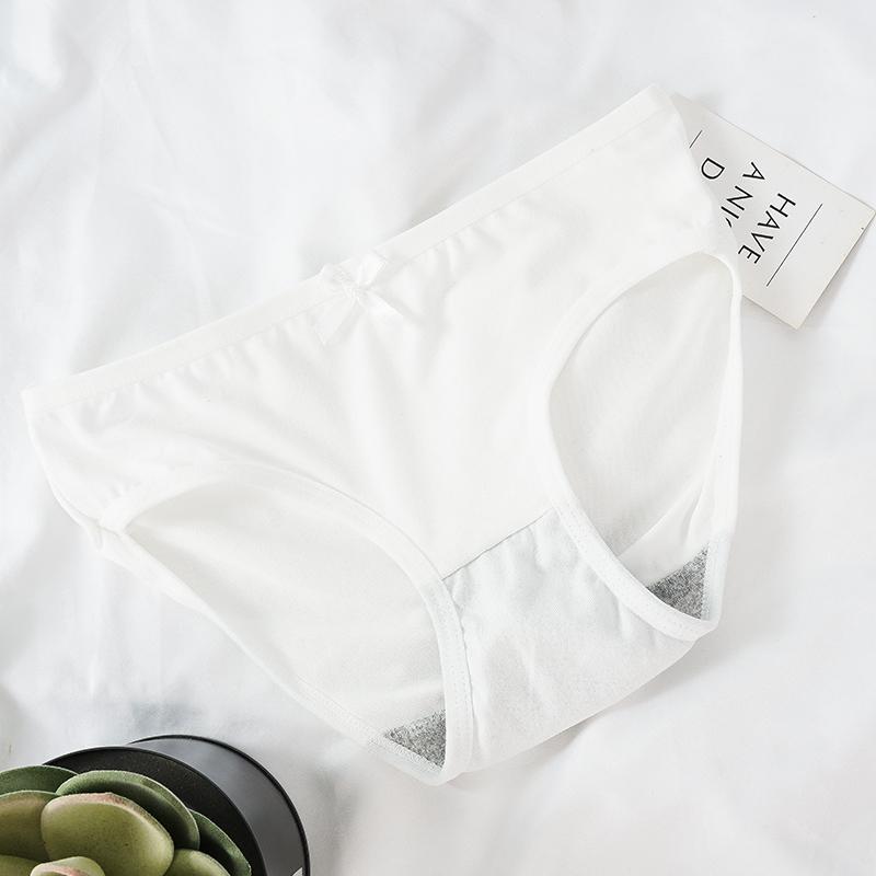 Simple and Breathable High Waist Underwear Panties for Women Antibacterial Underwear Skin-friendly Cute Underwear Briefs