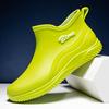 Yumu дождевые ботинки женские модные резиновые туфли для взрослых водные туфли новые водонепроницаемые бахилы короткие резиновые сапоги Челси