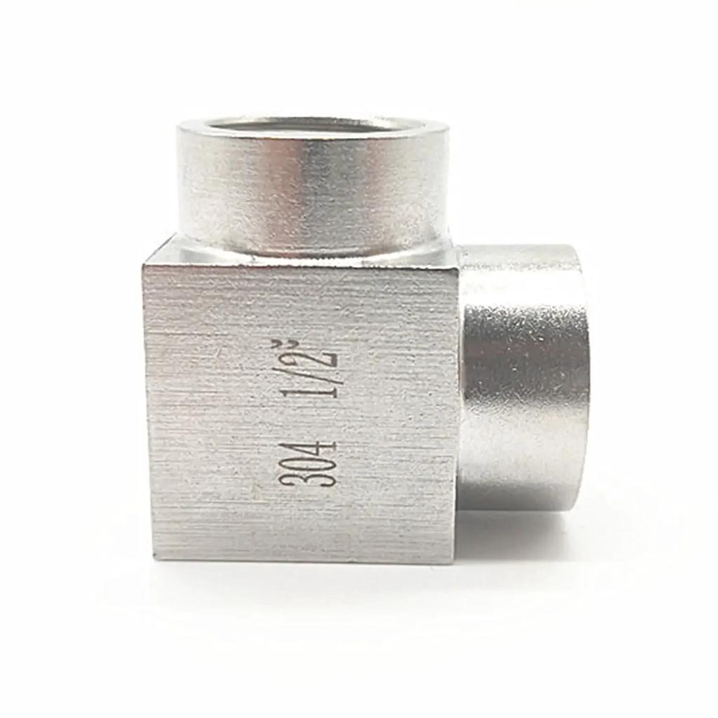 Высокое давление 1/8" 1/4" 3/8" 1/2" 3/4" 1" BSP NPT Внутренняя Наружная Угольник Угол 90 Градусов Соединитель 304 Нержавеющая Сталь Трубный Фитинг Вода Газ